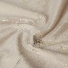 Dekorstudio Zamatový záves RAJA na dekoračných kolieskach 140 x 250 cm v béžovej farbe