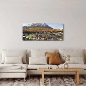 Obraz - Hora s riekou (120x50 cm)