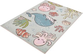 Detský koberec Funky Top Aquario mätový