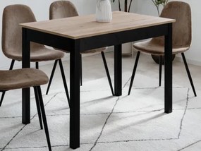 Jedálenský stôl Capri 110x67 cm, dub artisan/čierny%