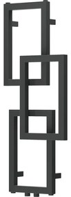 Mexen Grid, dekoratívny kúpeľňový radiátor 870 x 360 mm, 209 W, grafitová, W215-0870-360-00-66
