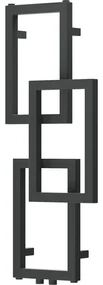 Mexen Grid, dekoratívny kúpeľňový radiátor 870 x 360 mm, 209 W, grafitová, W215-0870-360-00-66