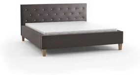 Čalúnená posteľ ŠIMON sivá rozmer 160x200 cm