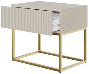 Nočný stolík Vertigo V5  (sivobéžová). Vlastná spoľahlivá doprava až k Vám domov. 1099000