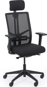 Kancelárska stolička WATT, čierna