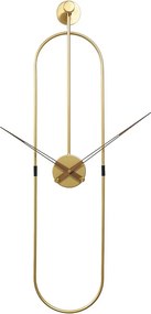 Luxusné kovové nástenné hodiny O8800 zlaté – moderné minimalistické hodiny 90 cm