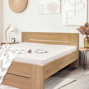 Manželská posteľ z buku set Laury, 160x200 cm, Lakovaná čírim lakom