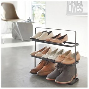 Čierny kovový stojan na topánky Tower Shoe Rack – YAMAZAKI