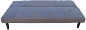 Rozkladacia pohovka BestBerg BBSB-10G / prémiová plyš / šedá