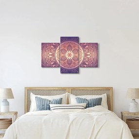 Obraz - Mandala na fialovom gradiente (90x60 cm)