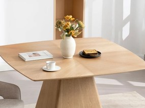 Dizajnový jedálenský stôl ULRIK dub 120cm