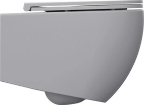 Isvea Isvea, INFINITY závesná WC misa, Rimless, 36,5x53cm, šedá, 10NF02005-2V
