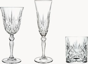 Krištáľové poháre na kokteily Melodia, 18 ks