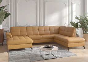 XXXLutz SEDACIA SÚPRAVA, koža, kari žltá Sit & More - Sedačky - 00014401625R