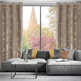 Dekorstudio Zamatový záves MOLLY 140 x 250 cm hnedý