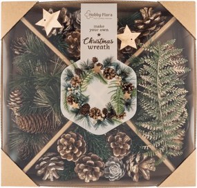 Kreatívna sada DIY CHRISTMAS na výrobu vencov a dekorácií - rôzne varianty
