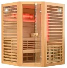 Suchá sauna s pieckou pre 4 osoby, 180x180x200cm, 8,0kW