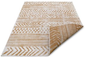 Okrovožlto-biely vonkajší koberec 80x150 cm Biri – NORTHRUGS