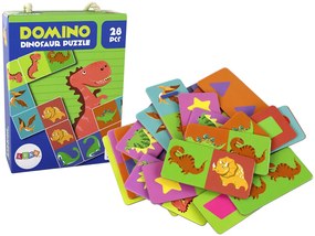 Lean Toys Logická hra obojstranné puzzle - Dinosaury