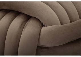 Sivohnedý zamatový taburet Softy – Mauro Ferretti