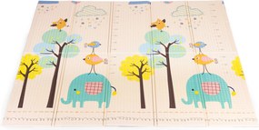 Detská penová podložka 200x180 cm vzdelávacia obojstranná skladacia rastová abeceda ECOTOYS