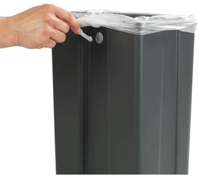 WENKO 54903100 - Kôš zavesiteľný na dvere 26x36,5 cm sivá/strieborná