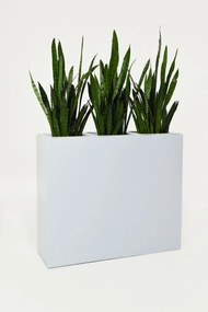 Kvetináč ELEMENTO, sklolaminát, šírka 88 cm, biely mat