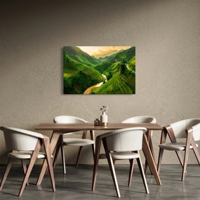 Obraz - Ryžové terasy Mu Cang Chai (90x60 cm)