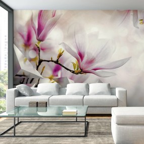 Artgeist Fototapeta - Subtle Magnolias - Third Variant Veľkosť: 100x70, Verzia: Standard