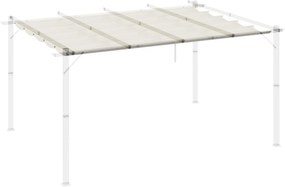 Outsunny Náhradný Prístrešok pre Pergolu Slnečná Plachta 4 x 3 m - Krémová | Aosom