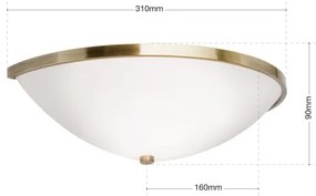 Orion WA 2-1212/1 - Nástenné svietidlo AIDA 1xE14/40W/230V bronz/patina