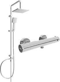 Mexen Tord, sprchový set s dažďovou sprchou a KAI termostatickou sprchovou batériou, chrómová, 77100200-00