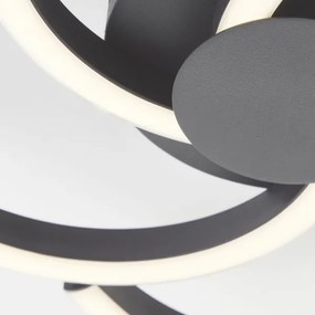 Brilliant - LED Stropné svietidlo FICO LED/22W/230V pr. 34 cm čierna