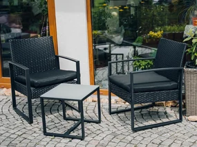 Čierny záhradný set JARDINES
