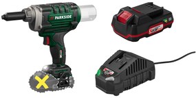 Parkside®  Aku nitovač na slepé nity 20 V Pbnsg 20-Li A1 + Akumulátor 20 V/2 Ah PAP 20 B1 + Nabíjačka 20 V/2,4 A PLG 20 C1  (800010885)