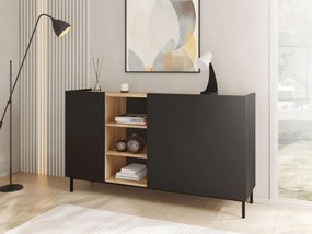 Komoda Rutori RO01, Farby: kašmír / kašmír + dub cremona