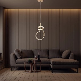 Toolight Toolight, LED závesné svietidlo, 24W, 4000K, G071-CP, zlatá, OSW-08669