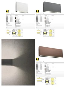 Redo 90375 - LED vonkajšie nástenné svietidlo KAMAL LED/6W/230V 3000K IP54 biela