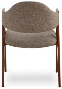 PROXIMA.store - Čalúnená jedálenska stolička RUIZ FARBA: béžová, FARBA NÔH: orech