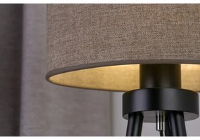 Duolla - Stolná lampa OVAL 1xE27/15W/230V pr. 30 cm hnedá