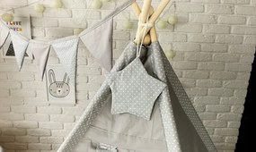 Detský stan TEEPEE (TÍPÍ) LUXURY s doplnkami - RUŽOVÁ ZOO