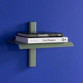 Zeleno-sivá kovová polica 28 cm Hola – Spinder Design