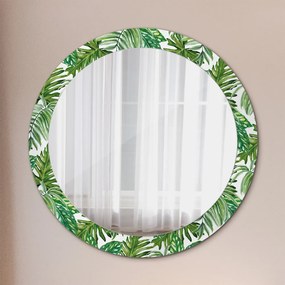Okrúhle ozdobné zrkadlo na stenu Džungľa fi 80 cm