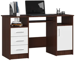 PC stolík Aziza  (wenge + biela). Vlastná spoľahlivá doprava až k Vám domov. 1069612