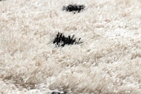 Koberec FLUFFY 2370 shaggy bodky - krém / antracit