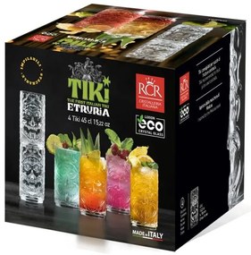 RCR POHÁR NA VODU TIKI VENEZIA 450ML SADA 4 KS