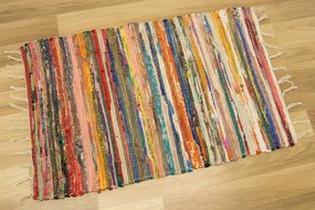 Obojstranný koberček Chindi viacfarebný