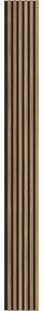 Mexen Lam-B, akustické stenové lamely 275 × 30 cm, HDF doska 4 mm, technická dyha, orech svetlý, S100-275307-3015-017