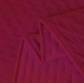 Zamatový prehoz na posteľ ASTRALIA, tmavoružový Rozmer: 170 x 210 cm
