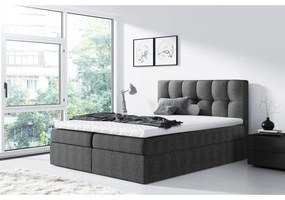Kontinentálna posteľ Apolon, Rozmer postele: 180x200, Dostupné poťahy: ekokoža Soft 017 (biela)